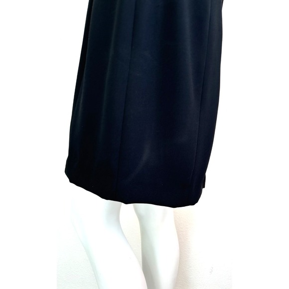 90s Myles Studio Dress Beaded Illusion Size 12 Large Long Sleeve Sheath ILGWU - Picture 8 of 10